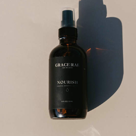 Grace | Rae Nourish Cleansing Oil – makeup-melting plant-based cleanser 