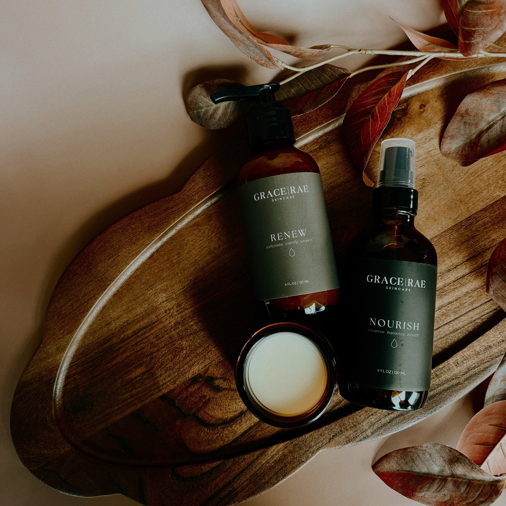 Hydrating skincare bundle for the fall and winter season. 